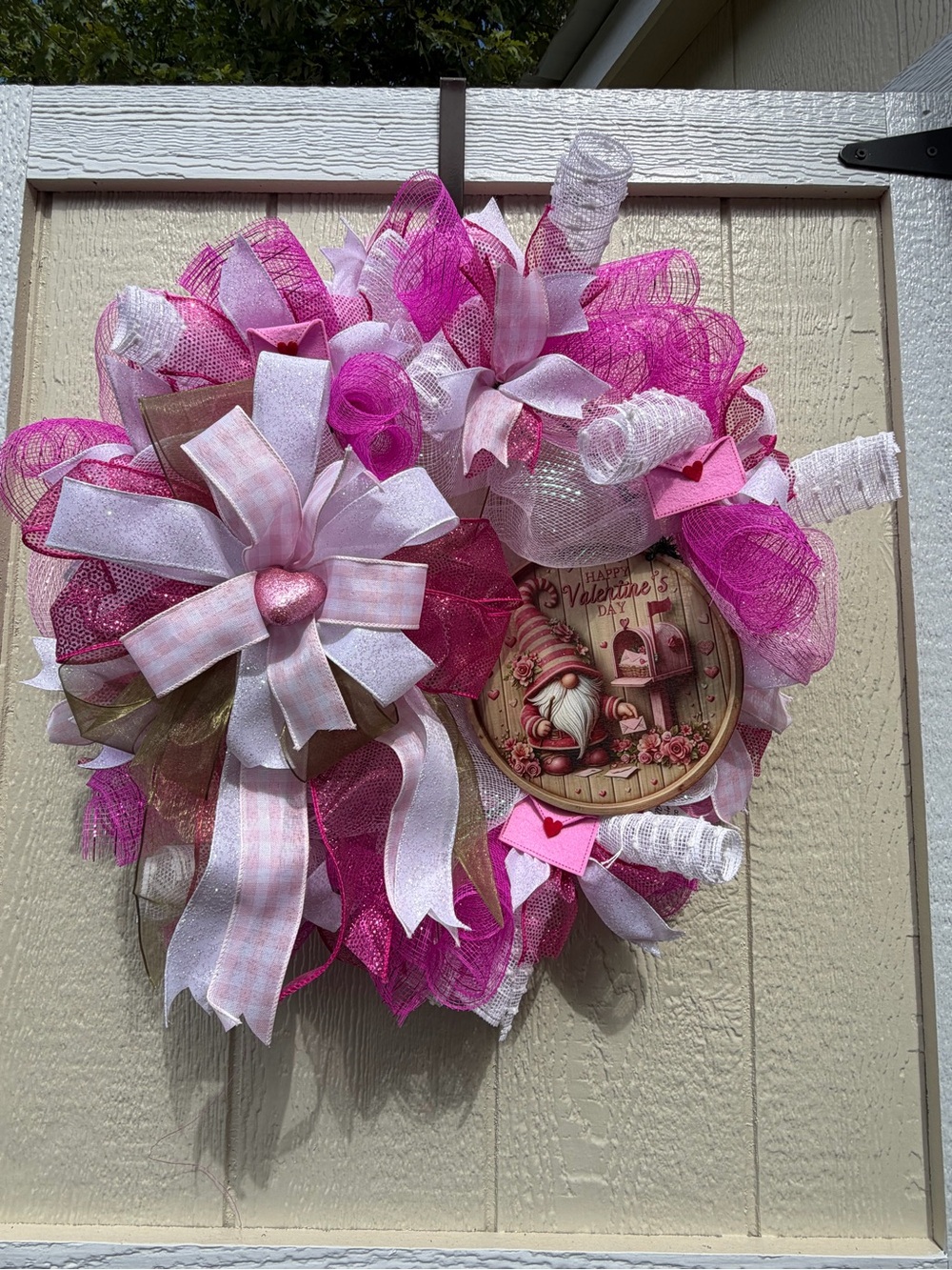 Valentine's Pink Decorative Holiday Wreath